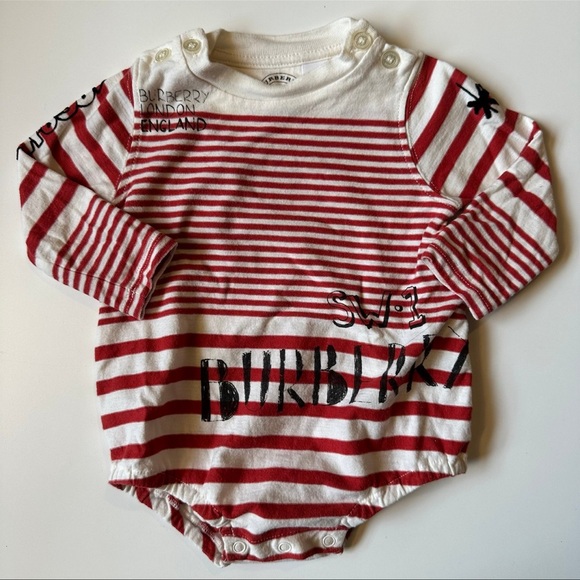 Baby Clothes Burberry Bunting Burberry Bubble Romper Long Sleeve